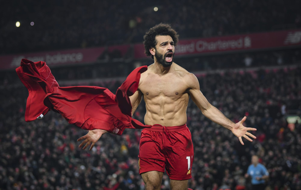 Thân hình vạm vỡ của Mohamed Salah